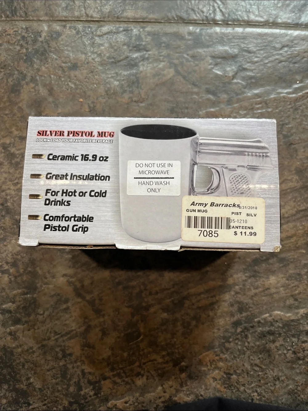 AGS Silver Pistol Mug - Silver